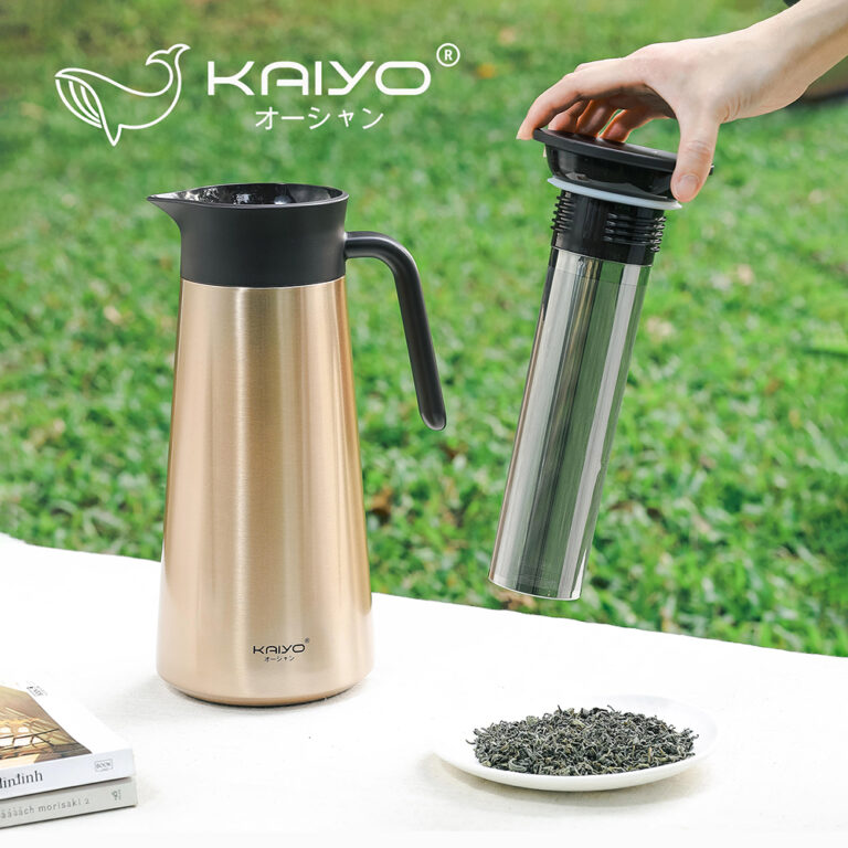 Phích giữ nhiệt kèm lọc trà siêu mịn, dung tích 1,8L Kaiyo - Hình ảnh 8