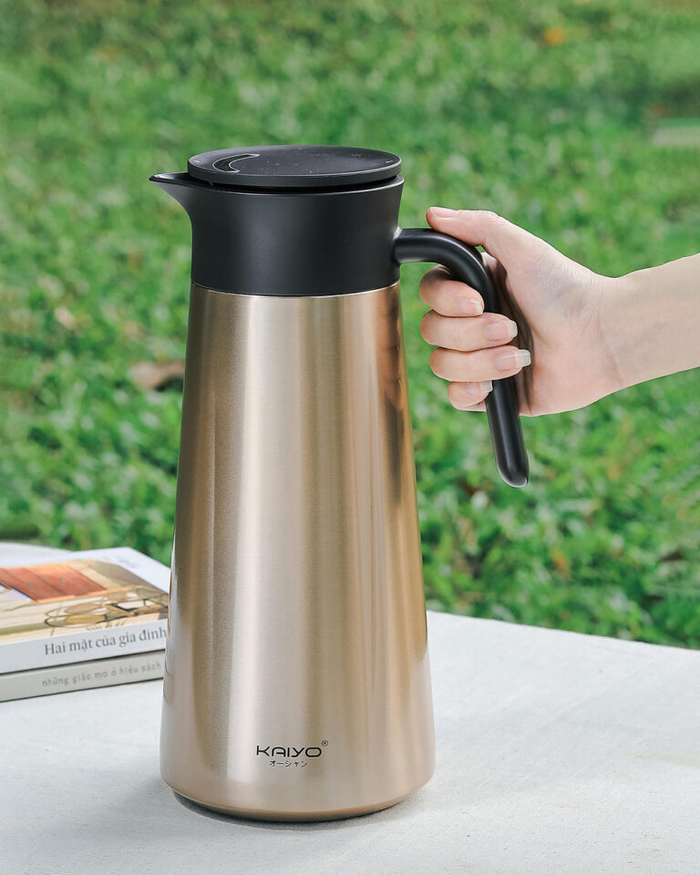 Phích giữ nhiệt kèm lọc trà siêu mịn, dung tích 1,8L Kaiyo - Hình ảnh 7