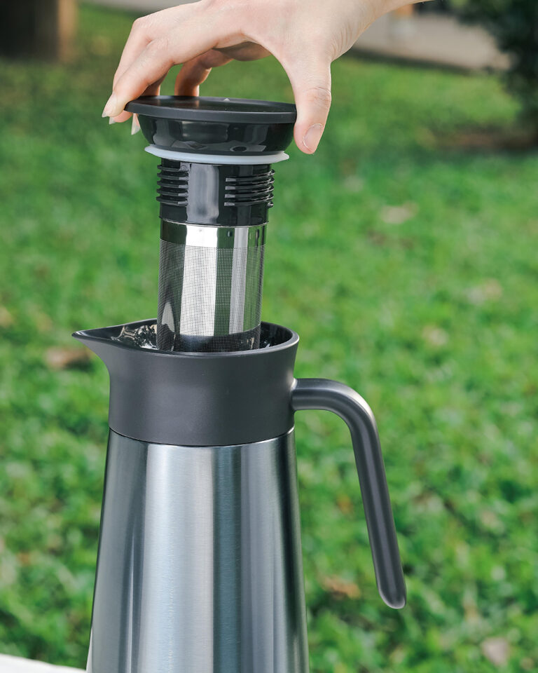 Phích giữ nhiệt kèm lọc trà siêu mịn, dung tích 1,8L Kaiyo - Hình ảnh 6